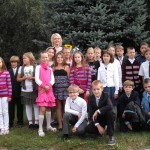 Šaunioji 4a klasė ir jų mokytoja Aušra Benediktavičienė